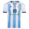 Maillot de Supporter Argentine 3 Star Messi 10 Domicile Coupe du Monde 2022 Pour Homme